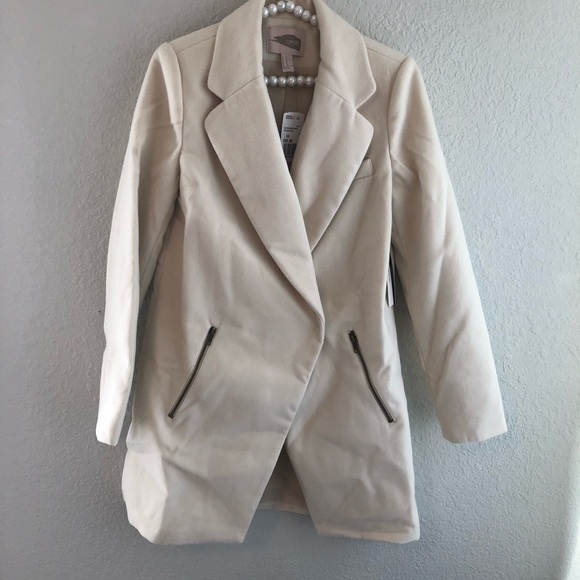 Premium F 21 off-white cream lined jacket - Picture 4 of 6